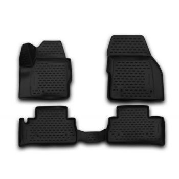 Коврики 3D в салон для Land Rover Freelander II '06-14, полиуретановые Element-Novline