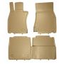 Коврики в салон для Lexus LS '12-17, 4WD, Long бежевые, полиуретановые Element-Novline