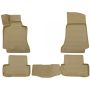 Коврики 3D в салон для Mercedes C-Class W205 '14-21 бежевые, полиуретановые Element-Novline