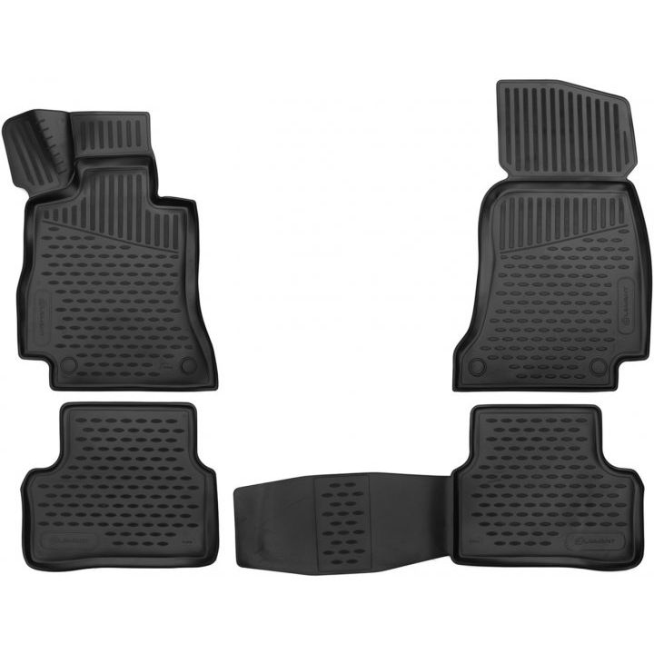 Коврики 3D в салон для Mercedes E-Class W213 '16-, полиуретановые Element-Novline