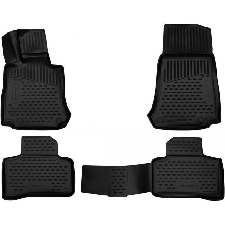 Коврики 3D в салон для Mercedes EQC '19-, полиуретановые Element-Novline