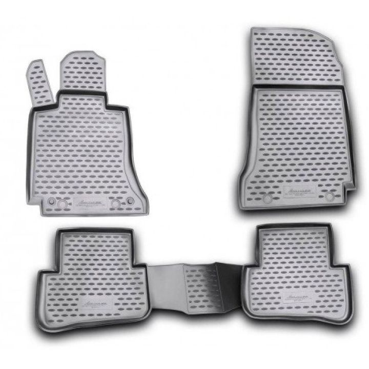 Коврики в салон для Mercedes C-Class W204 '07-14, полиуретановые Element-Novline