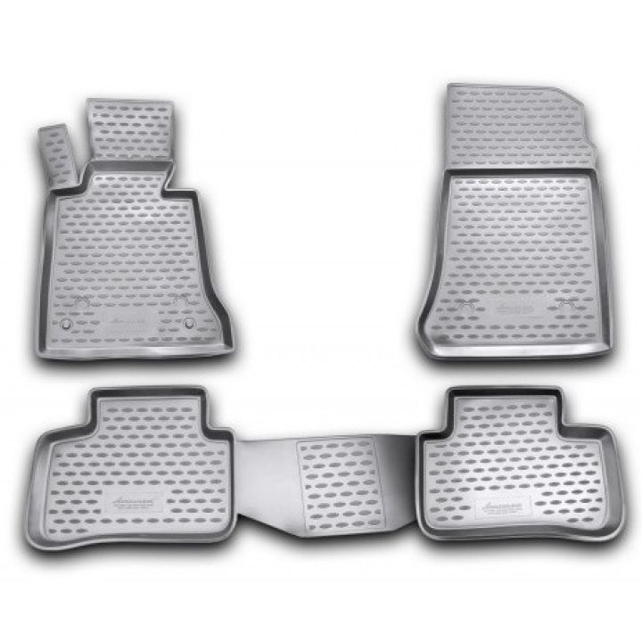 Коврики в салон для Mercedes GLK-Class X204 '09-15, полиуретановые Element-Novline