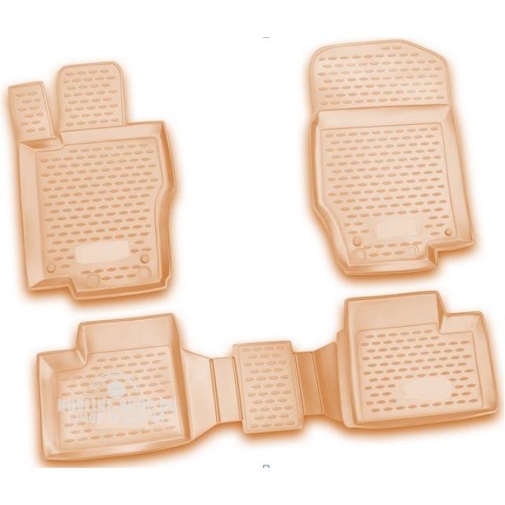 Коврики в салон для Mercedes ML/GL-Class W164 '05-11 бежевые, полиуретановые Element-Novline