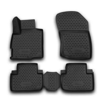 Коврики 3D в салон для Mitsubishi Outlander '12-, полиуретановые Element-Novline