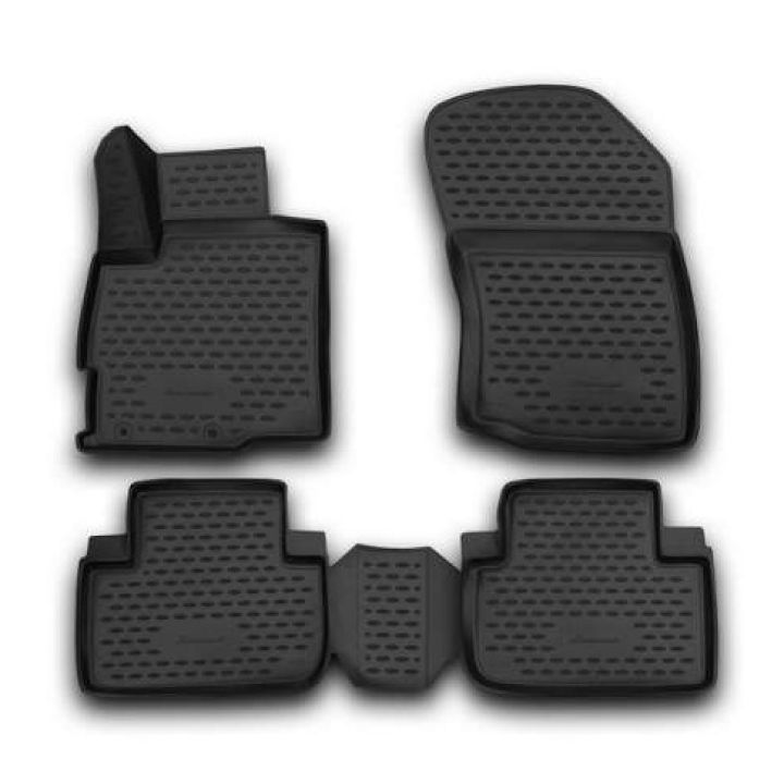 Коврики 3D в салон для Mitsubishi Outlander '12-, полиуретановые Element-Novline