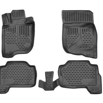 Коврики 3D в салон для Mitsubishi Pajero Sport '16-, полиуретановые Element-Novline