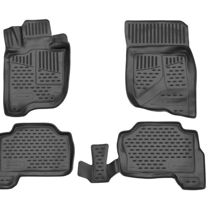 Коврики 3D в салон для Mitsubishi Pajero Sport '16-, полиуретановые Element-Novline