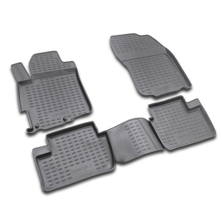 Коврики в салон для Mitsubishi Lancer X (10), Evo X, Sb '07-, полиуретановые Element-Novline