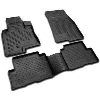 Коврики в салон для Mitsubishi Pajero Wagon 3 '00-07, полиуретановые Element-Novline