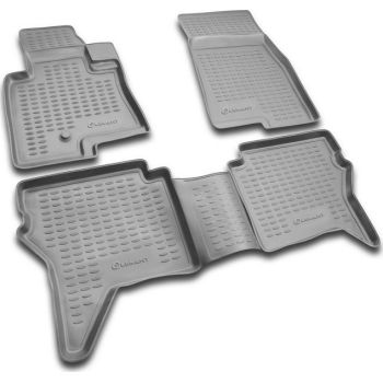 Коврики в салон для Mitsubishi Pajero Wagon 4 '07-, (3 дв) полиуретановые Element-Novline