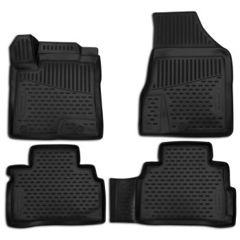 Коврики 3D в салон для Nissan Murano '15-, полиуретановые Element-Novline