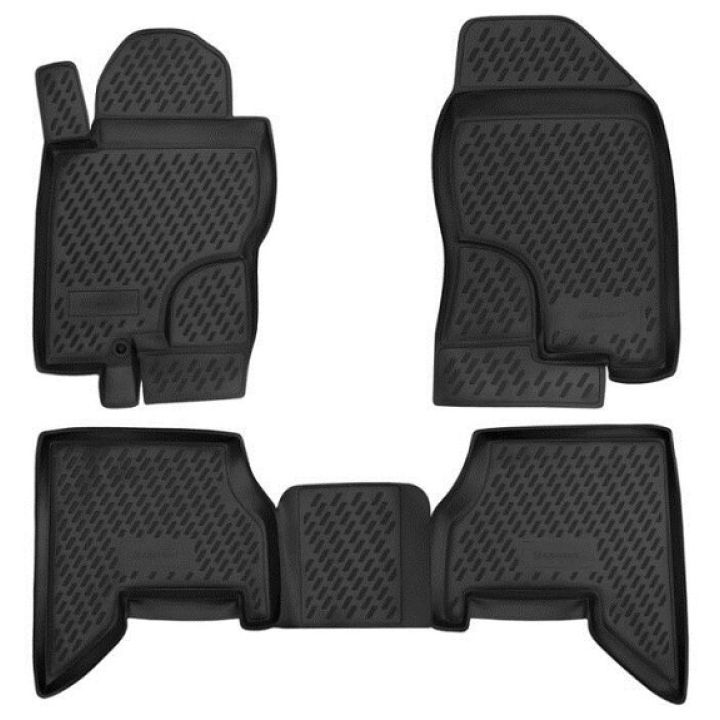 Килимки в салон для Nissan Pathfinder '05-14, поліуретанові Element-Novline
