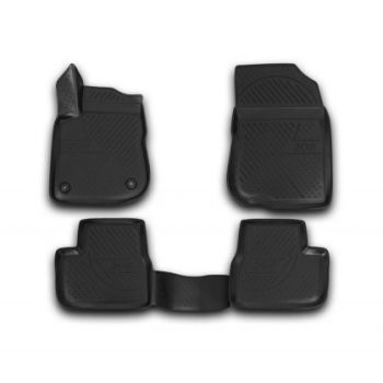 Коврики 3D в салон для Peugeot 208 '12-, полиуретановые Element-Novline