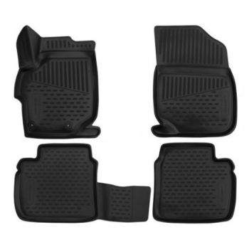 Коврики 3D в салон для Peugeot 301 '12-, полиуретановые Element-Novline