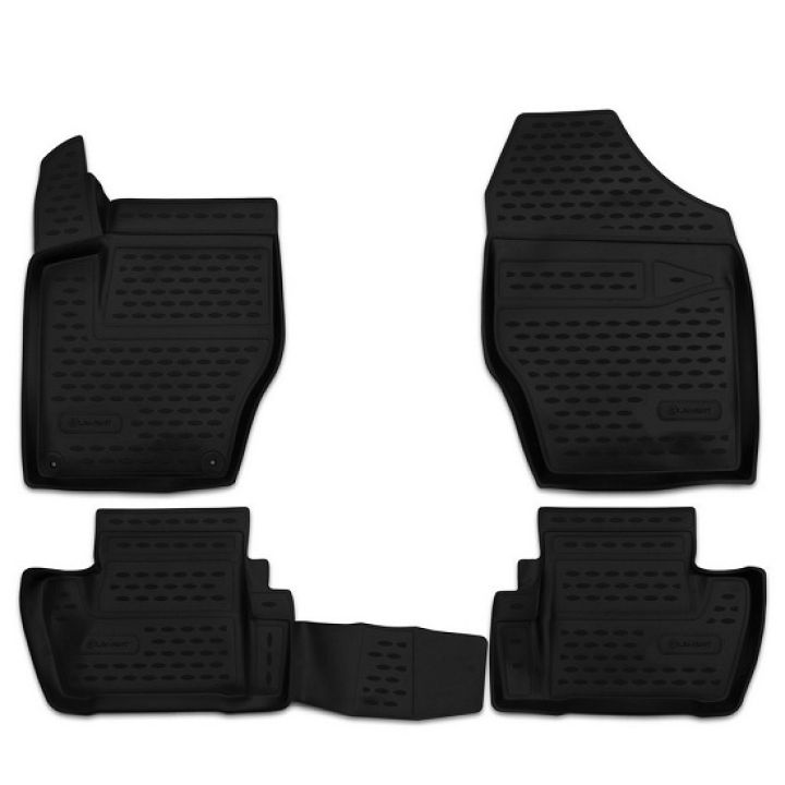 Коврики 3D в салон для Peugeot 408 '12-, полиуретановые Element-Novline