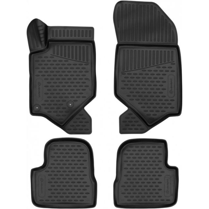 Коврики 3D в салон для Peugeot 208 '19-, полиуретановые Element-Novline