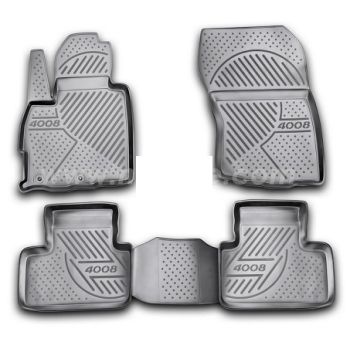 Коврики в салон для Peugeot 4008 '12-17, полиуретановые Element-Novline