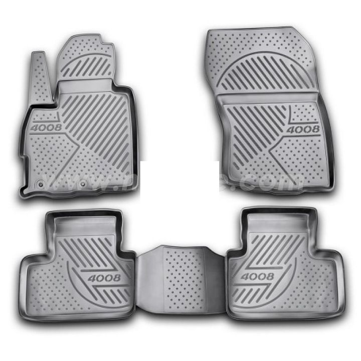 Коврики в салон для Peugeot 4008 '12-17, полиуретановые Element-Novline