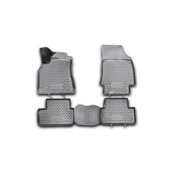Коврики 3D в салон для Renault Fluence '09-, полиуретановые Element-Novline