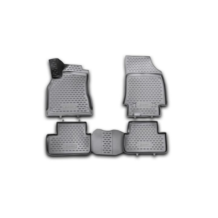 Коврики 3D в салон для Renault Fluence '09-, полиуретановые Element-Novline