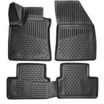 Коврики 3D в салон для Renault Megane 4 '16-, полиуретановые Element-Novline