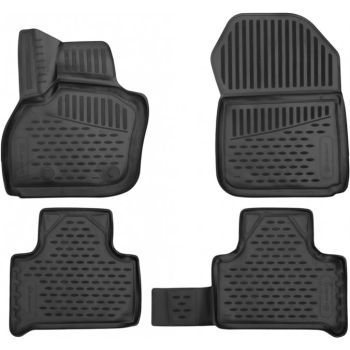 Коврики 3D в салон для Renault Zoe '13-, полиуретановые Element-Novline