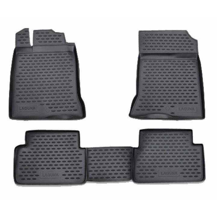 Коврики в салон для Renault Laguna '07-15, полиуретановые Element-Novline