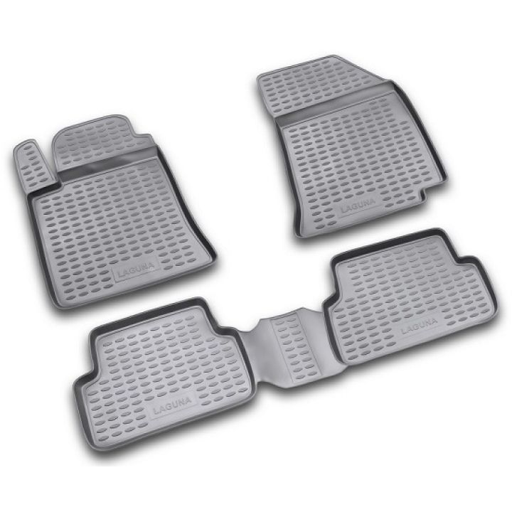 Килимки в салон для Renault Laguna '01-06, поліуретанові Element-Novline