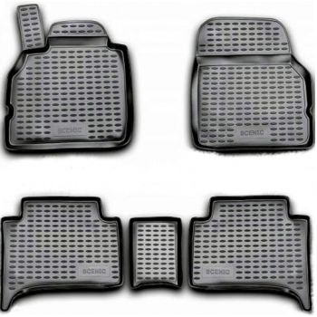 Коврики в салон для Renault Scenic '03-08, полиуретановые Element-Novline
