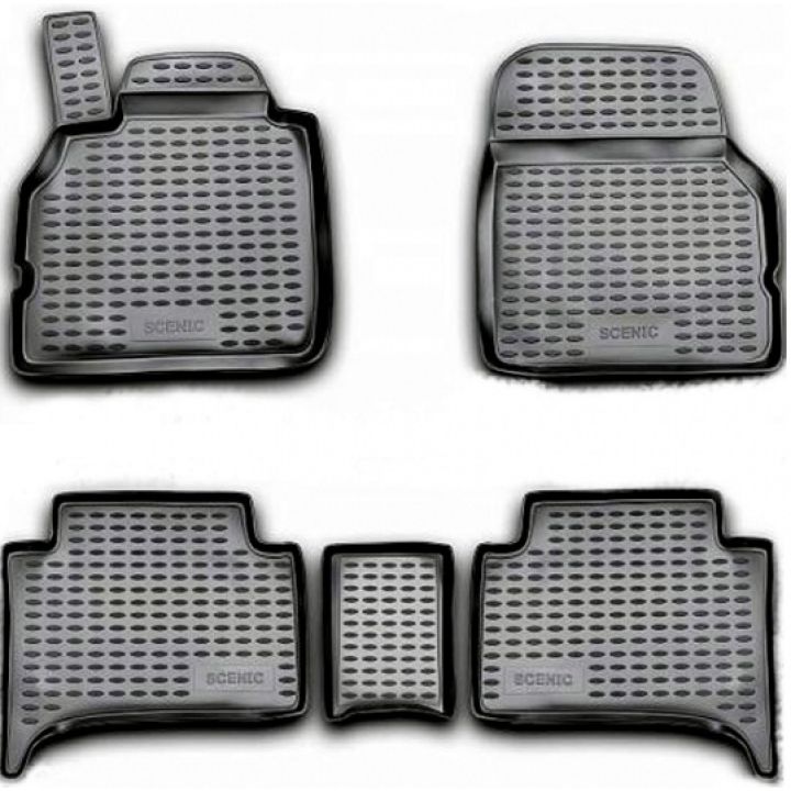 Коврики в салон для Renault Scenic '03-08, полиуретановые Element-Novline