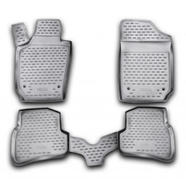 Килимки в салон для Seat Ibiza '08-17, поліуретанові Element-Novline