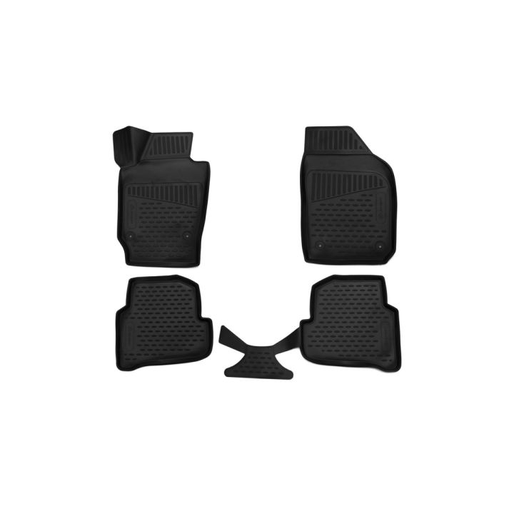 Коврики 3D в салон для Skoda Fabia III '15-, полиуретановые Element-Novline