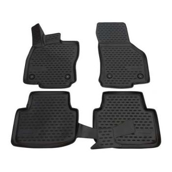 Коврики 3D в салон для Skoda Octavia A7 '13-20, полиуретановые Element-Novline
