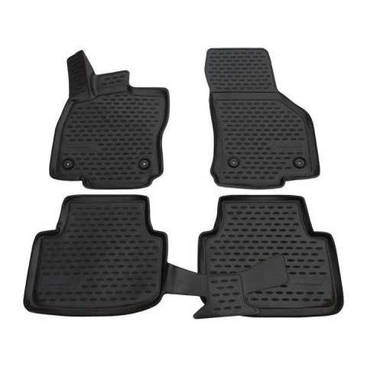 Коврики 3D в салон для Skoda Octavia A7 '13-20, полиуретановые Element-Novline