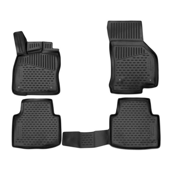 Коврики 3D в салон для Skoda Superb '15-, полиуретановые Element-Novline