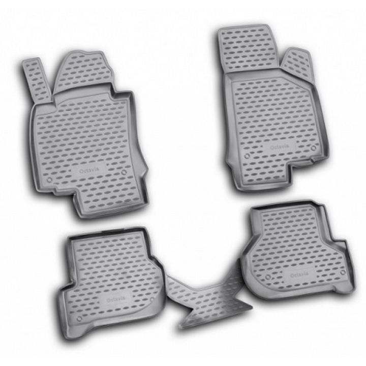 Коврики в салон для Skoda Octavia A5 '05-13, полиуретановые Element-Novline