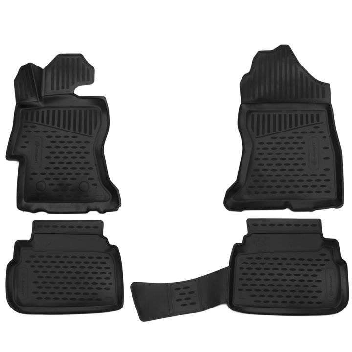 Коврики 3D в салон для Subaru XV 2017-, полиуретановые Element-Novline