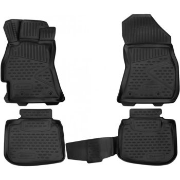 Коврики 3D в салон для Subaru Outback '15-, полиуретановые Element-Novline