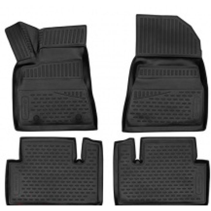 Коврики 3D в салон для Tesla Model 3 '17-, полиуретановые Element-Novline