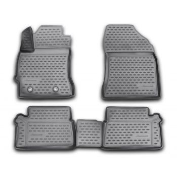 Коврики 3D в салон для Toyota Auris '13-, полиуретановые Element-Novline
