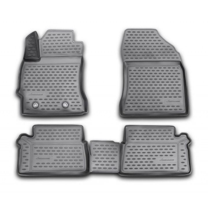 Коврики 3D в салон для Toyota Auris '13-, полиуретановые Element-Novline