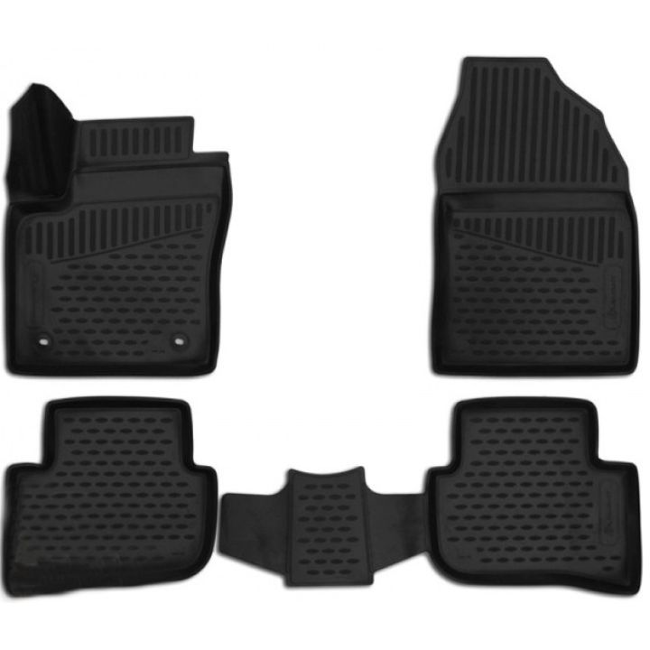 Коврики 3D в салон для Toyota C-HR '16-, полиуретановые Element-Novline