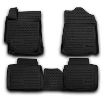 Коврики 3D в салон для Toyota Camry V50/55 2011-2017, полиуретановые Element-Novline