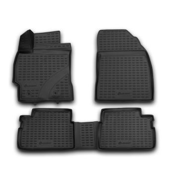 Коврики 3D в салон для Toyota Corolla с 2007-2012, полиуретановые Element-Novline