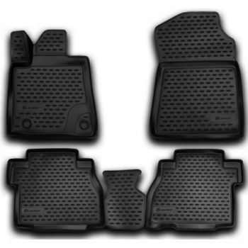 Коврики 3D в салон для Toyota Tundra '07-13, полиуретановые Element-Novline