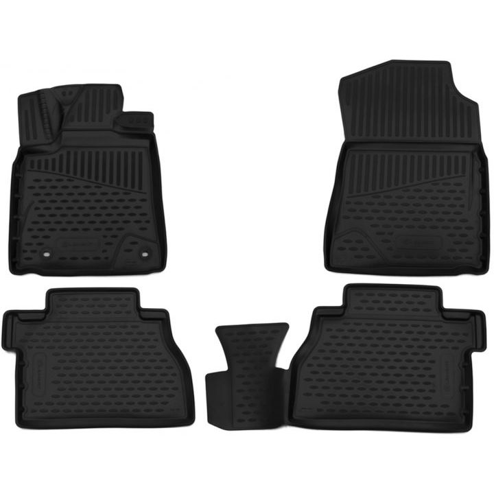 Коврики 3D в салон для Toyota Tundra '13- Double Cab, полиуретановые Element-Novline