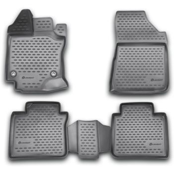 Коврики 3D в салон для Toyota Venza '13-16, полиуретановые Element-Novline