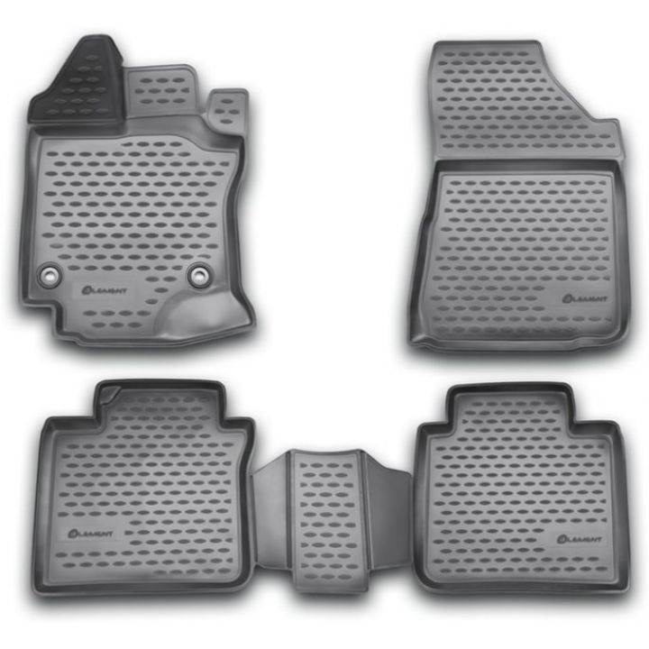 Коврики 3D в салон для Toyota Venza '13-16, полиуретановые Element-Novline