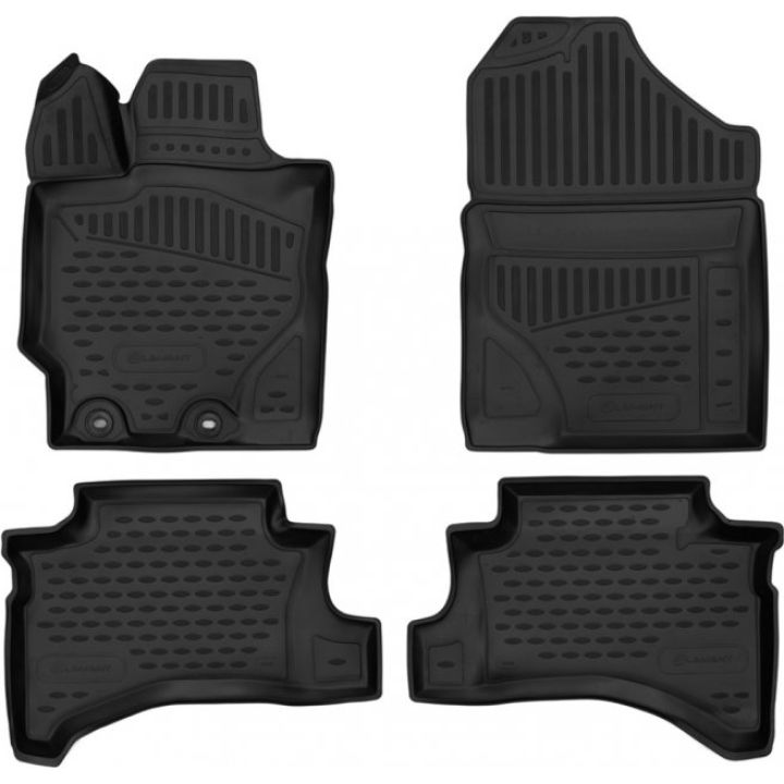 Коврики 3D в салон для Toyota Yaris '20-, полиуретановые Element-Novline